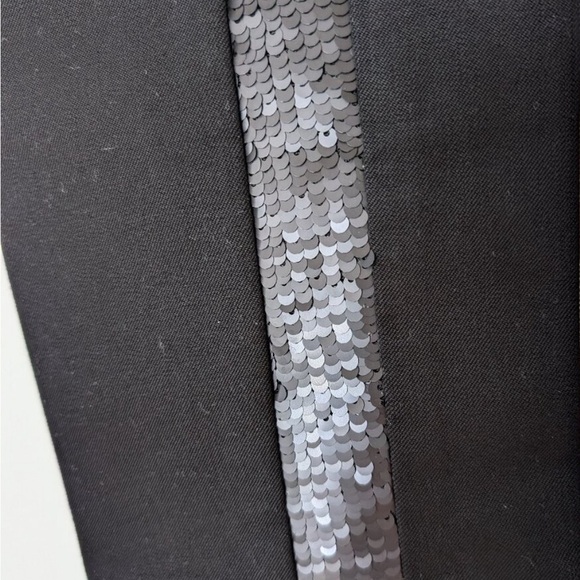 Banana Republic Women’s Sloan Cropped Tux Pant with Sequin Trim Size 4 - Picture 8 of 10